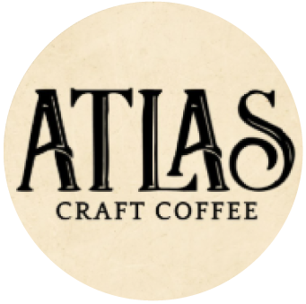 Die-cut sticker made for Atlas Craft Coffee