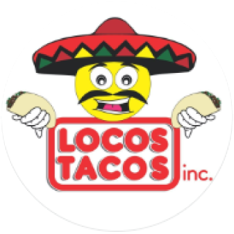 Die-cut sticker made for Locos Tacos Inc.