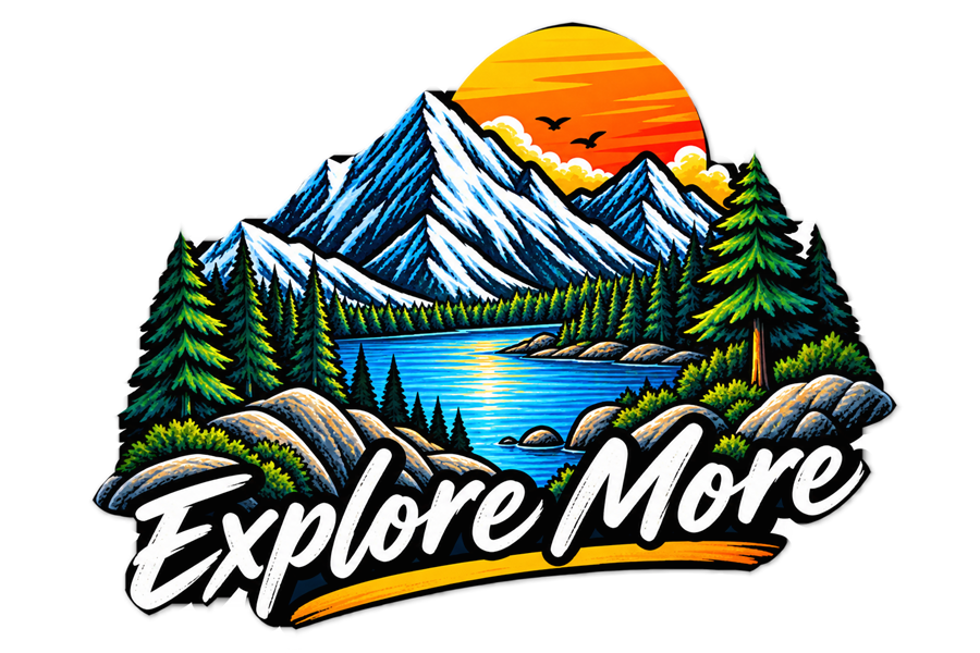 The Explore More artwork on its own, before any cut line or border